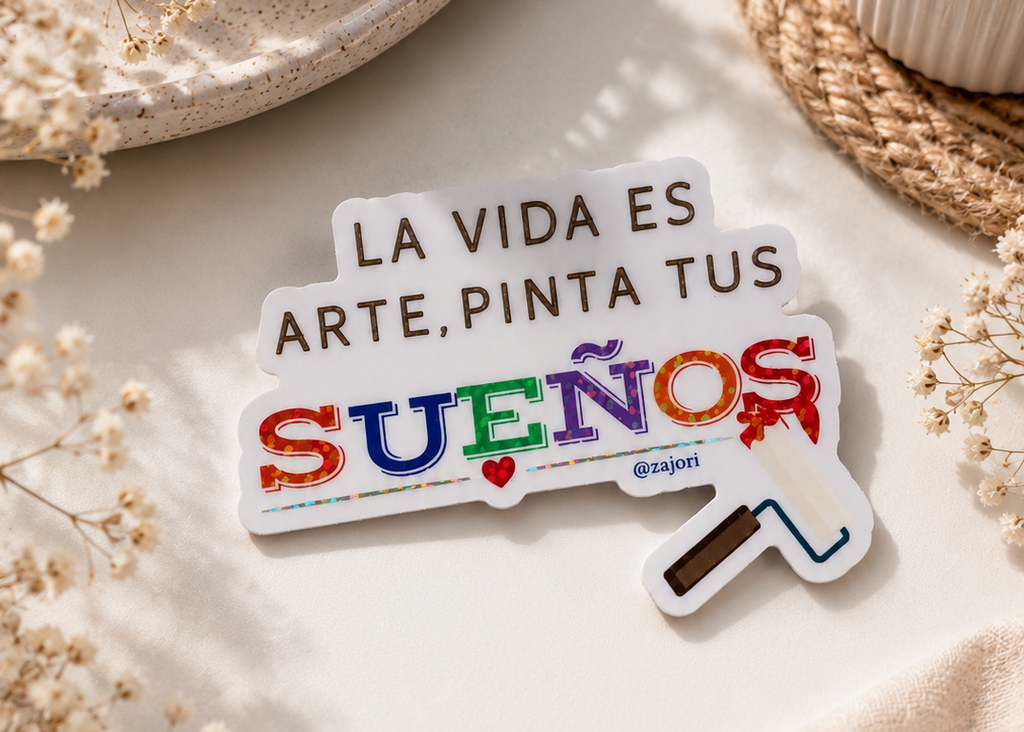 Sticker "Life is Art, Paint Your Dreams"